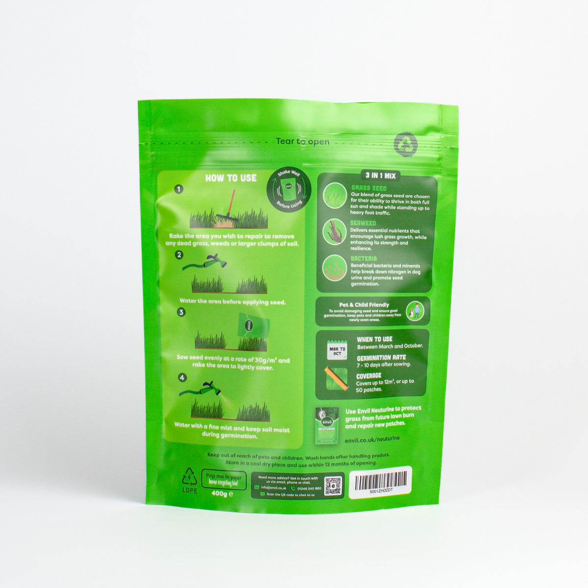 Envii Patch Repair - Grass Seed to Repair Lawn Patches – envii