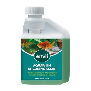 Front of Aquarium Chlorine Klear chlorine remover for fish tanks